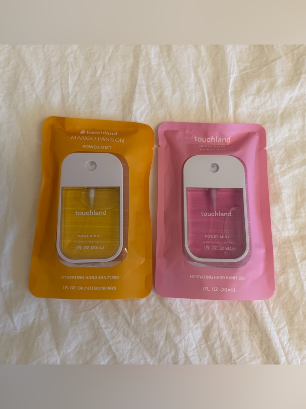 🥭🍓 Touchland Power Mist Hydrating Hand Sanitizer Bundle of Two